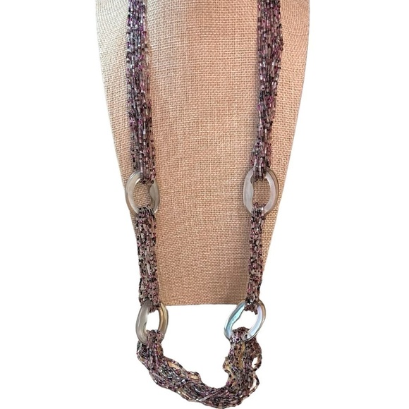 Coldwater Creek multi-colored bead necklace - Picture 2 of 9